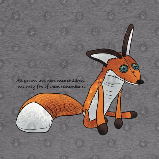 The Little Prince - Fox and Book Quote by daniasdesigns